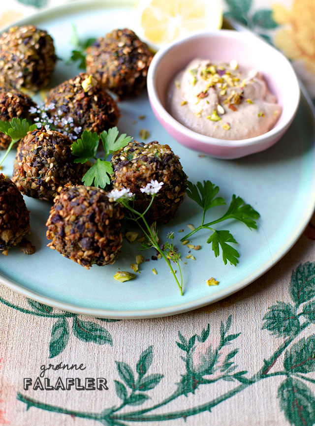 Grønne falafler