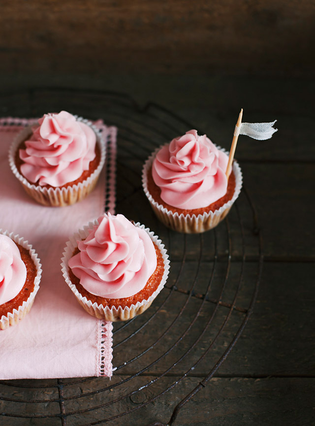 Rødbede cupcakes