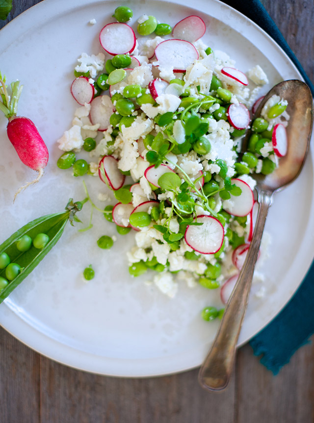 sommersalat med radiser