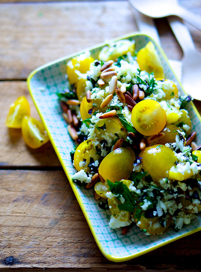 sommersalat med blomkål