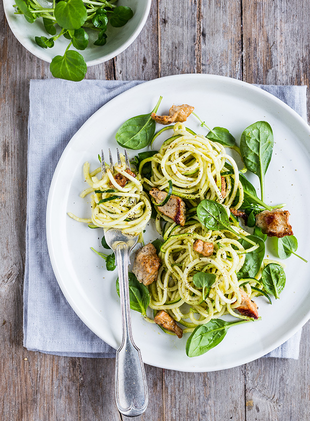 Sund salat med squash